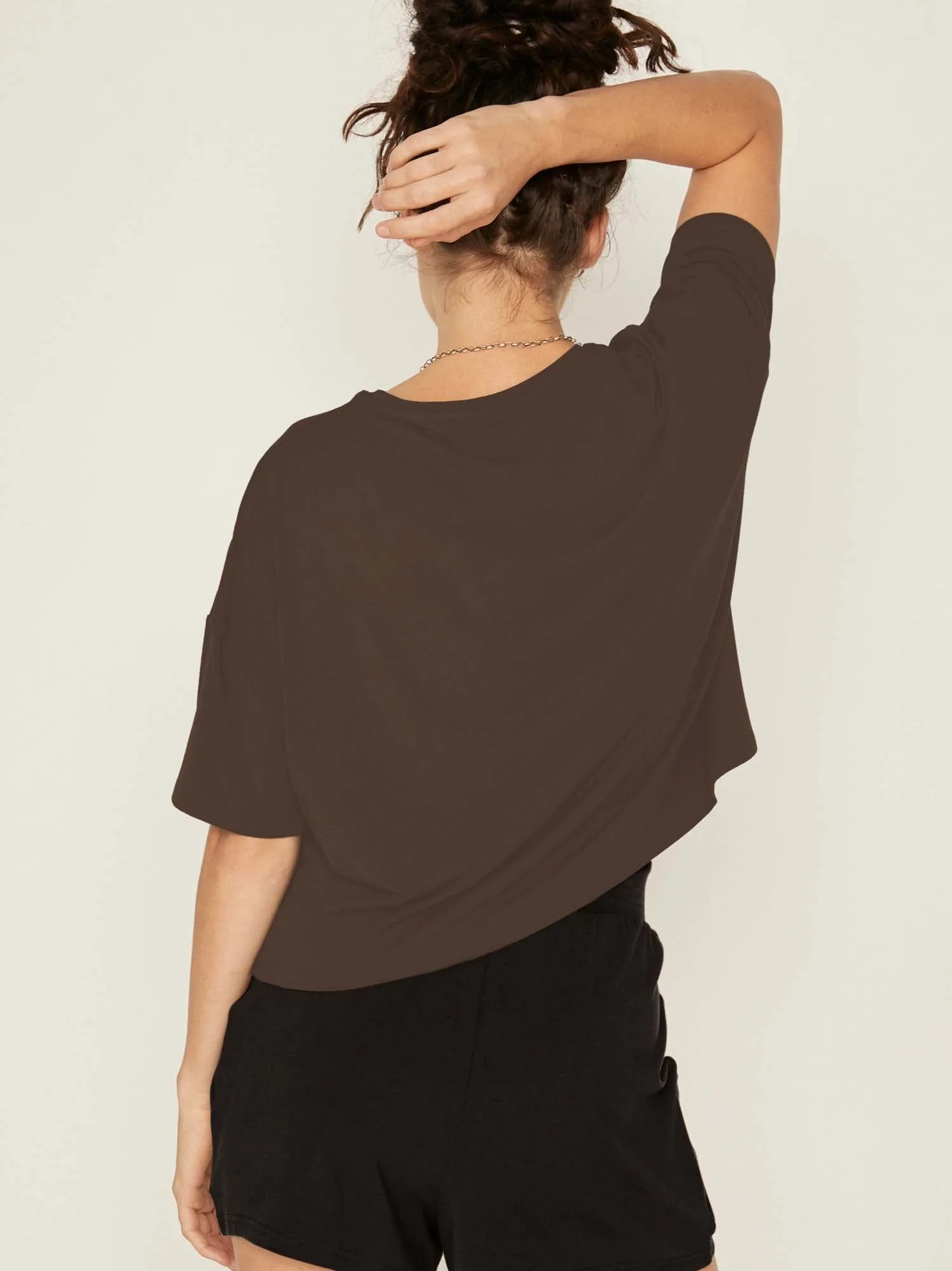 Bamboo Lounge Tee - Cocoa