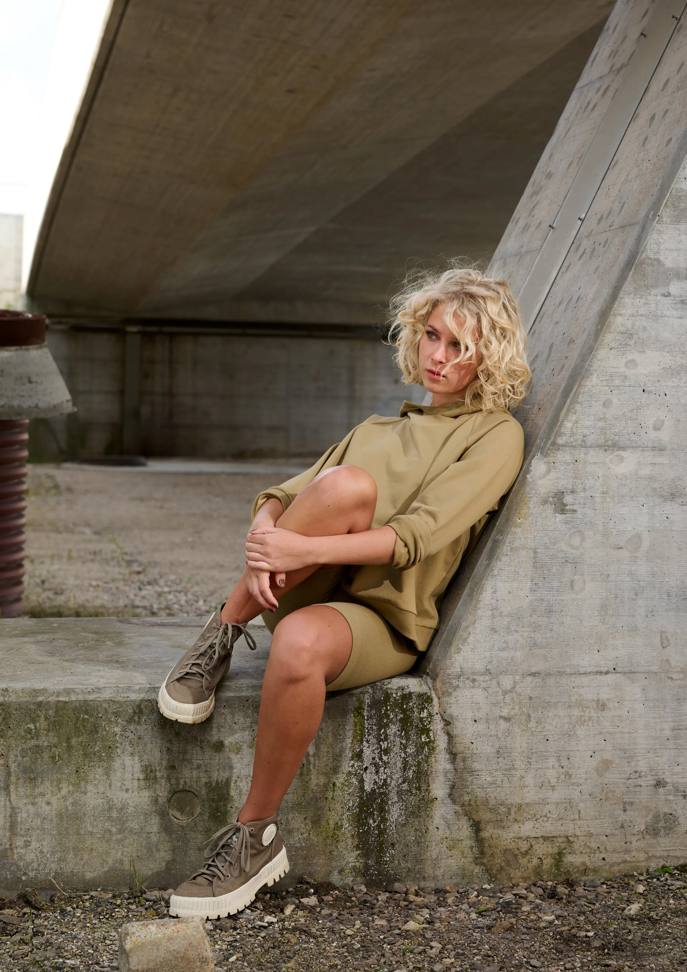 BIKER SHORTS - 72306 - OLIVE