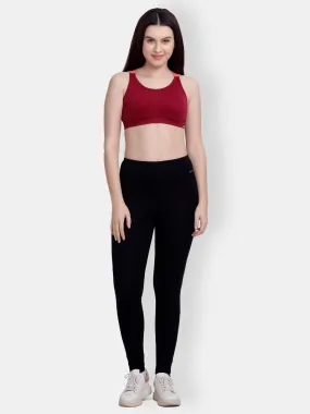 Black Cotton Blend Active Track Pant