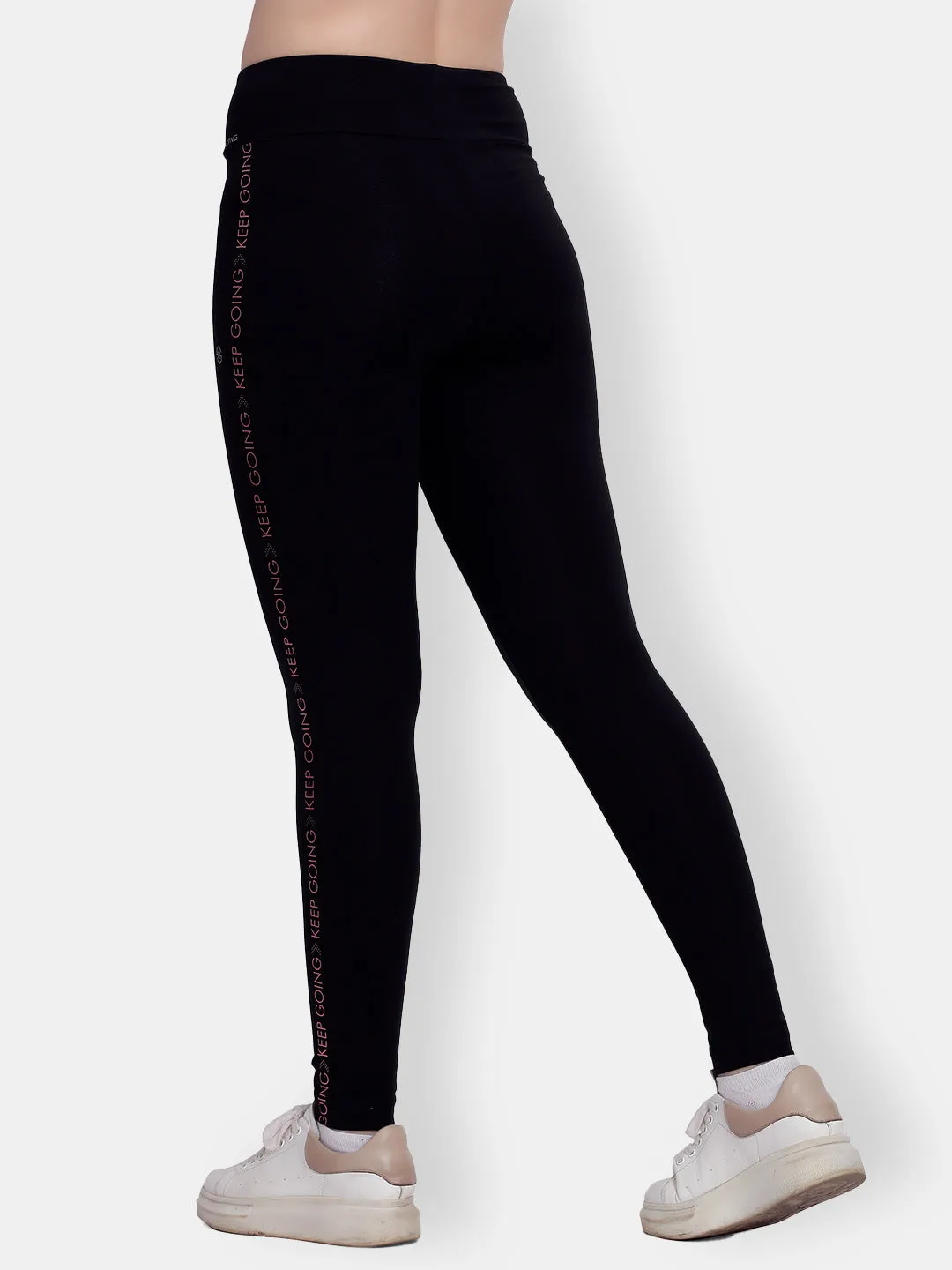 Black Cotton Blend Active Track Pant