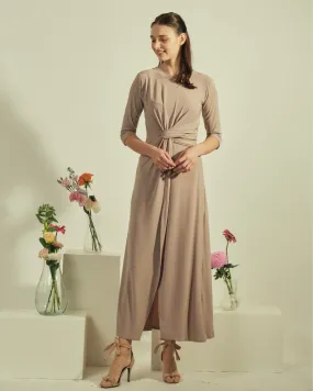 Celementine Knot Front Maxi Dress