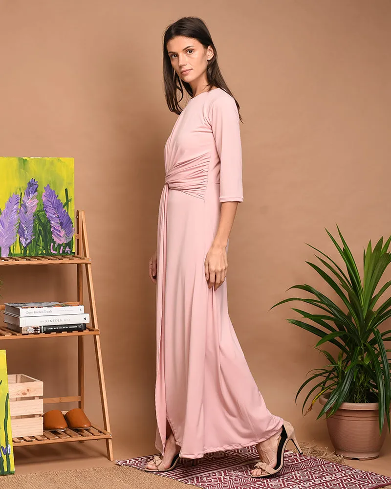 Celementine Knot Front Maxi Dress