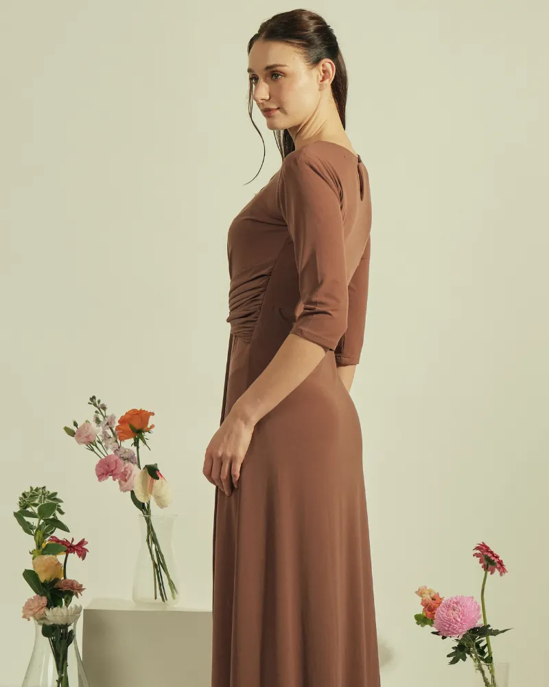 Celementine Knot Front Maxi Dress