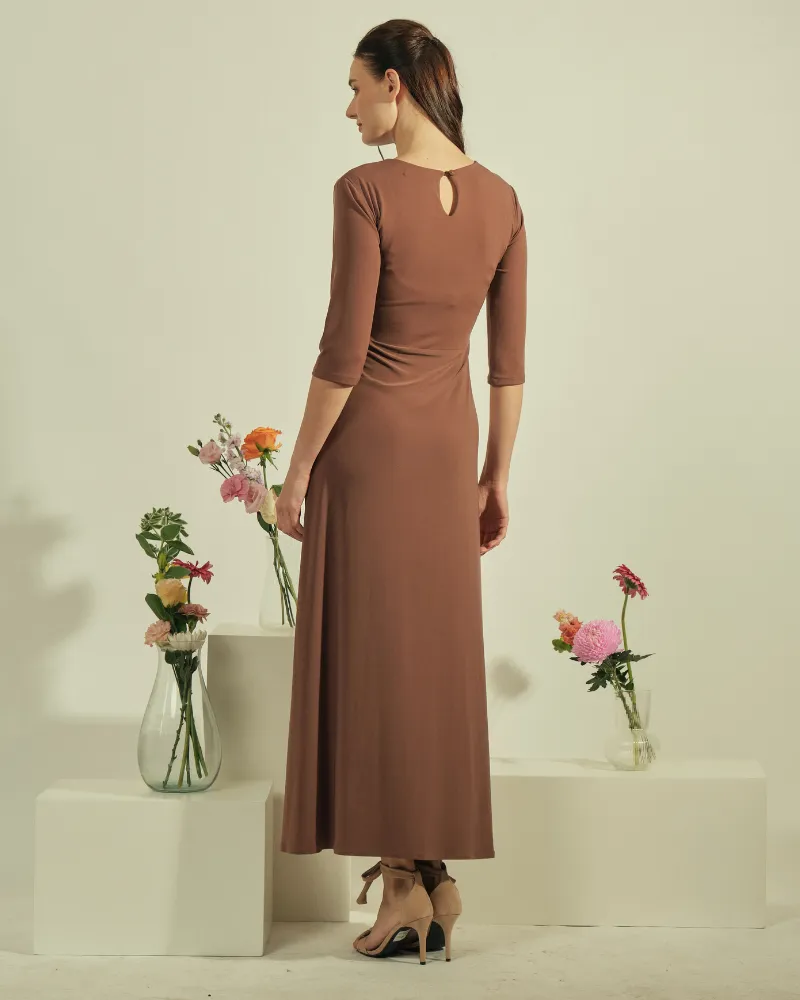 Celementine Knot Front Maxi Dress