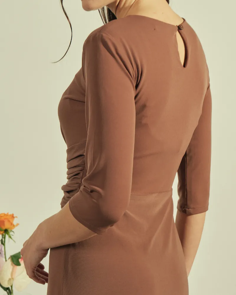 Celementine Knot Front Maxi Dress