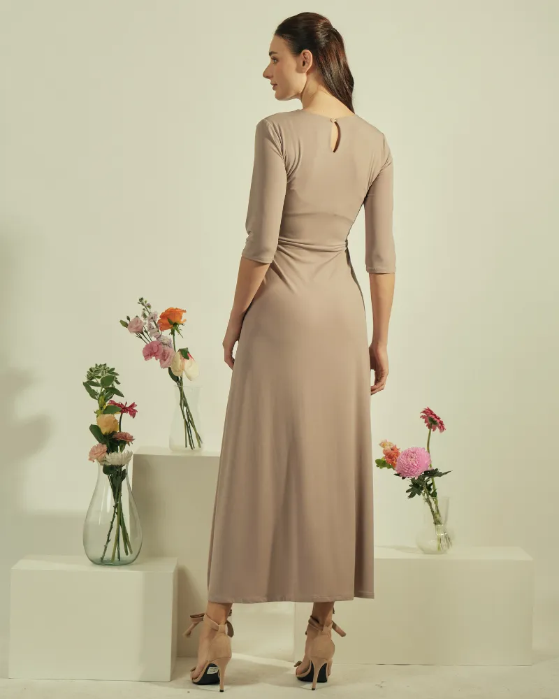 Celementine Knot Front Maxi Dress