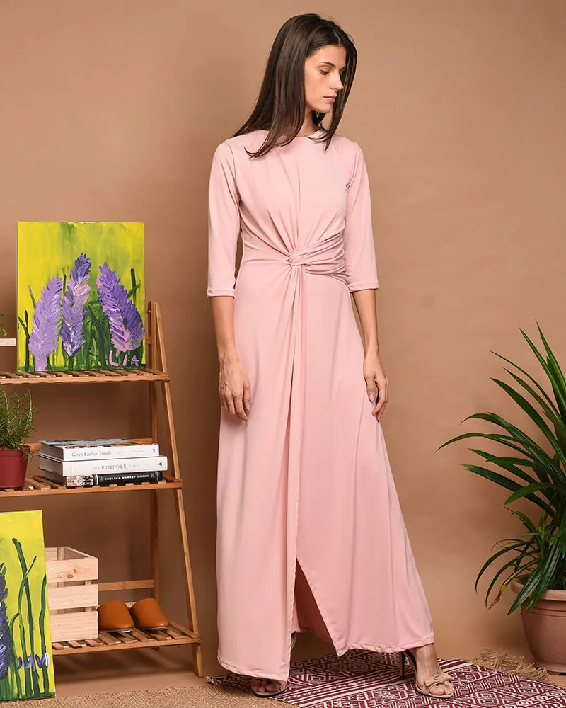 Celementine Knot Front Maxi Dress