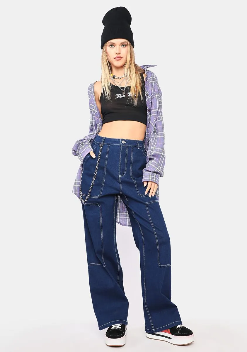 Cooper Wide Leg Denim Jeans
