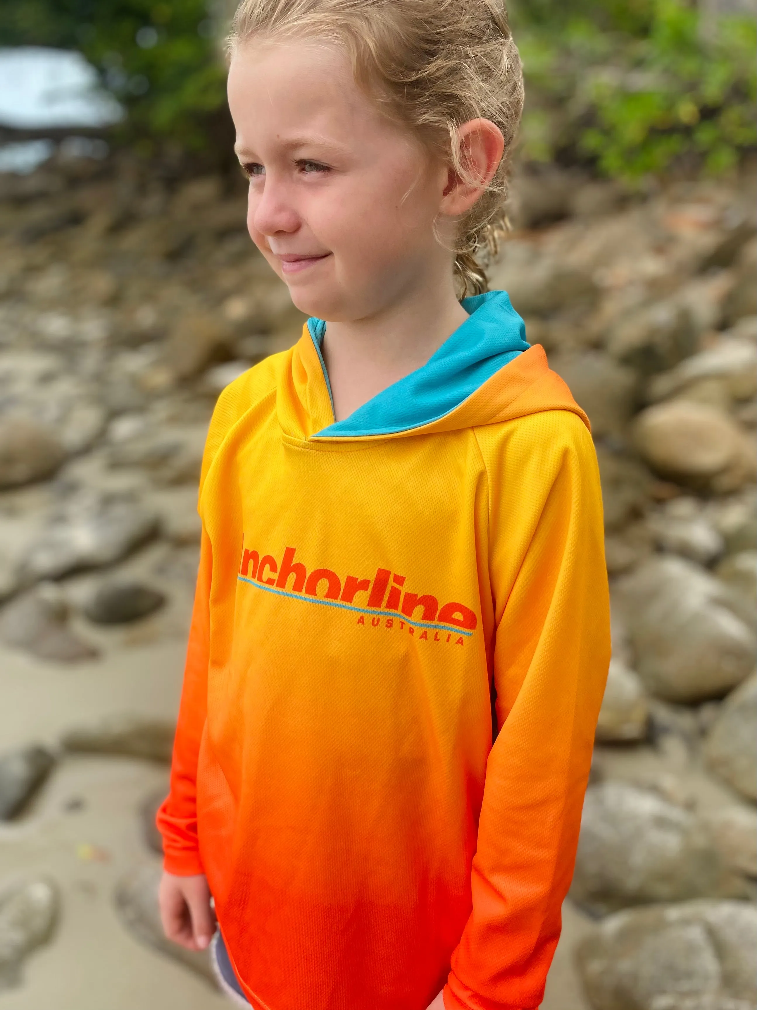 Kids Fishing Shirt - Hooded Mud Crab