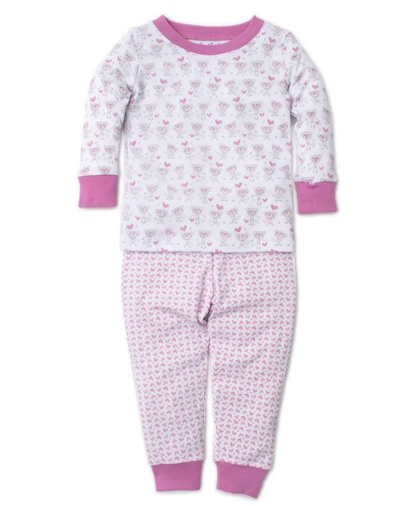 Kissy Kissy Girls Monkey Moves Pajamas - Pink