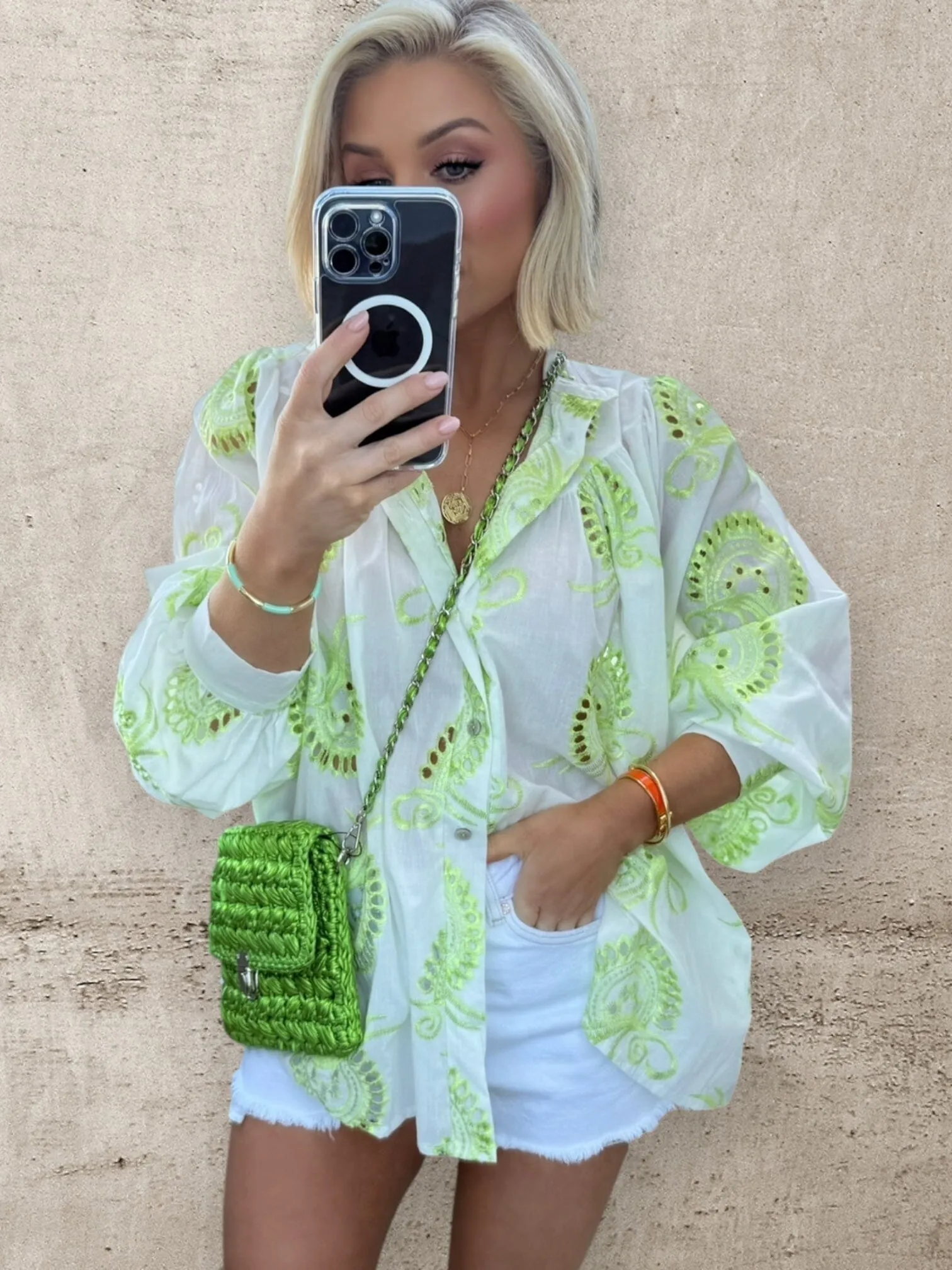 LIME LUXE COTTON SHIRT 🍋‍🟩