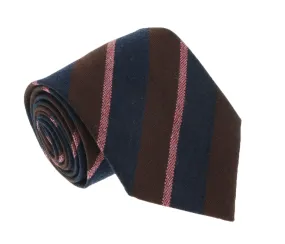 Missoni U5121 Burgundy/Pink Repp Pure Silk Tie