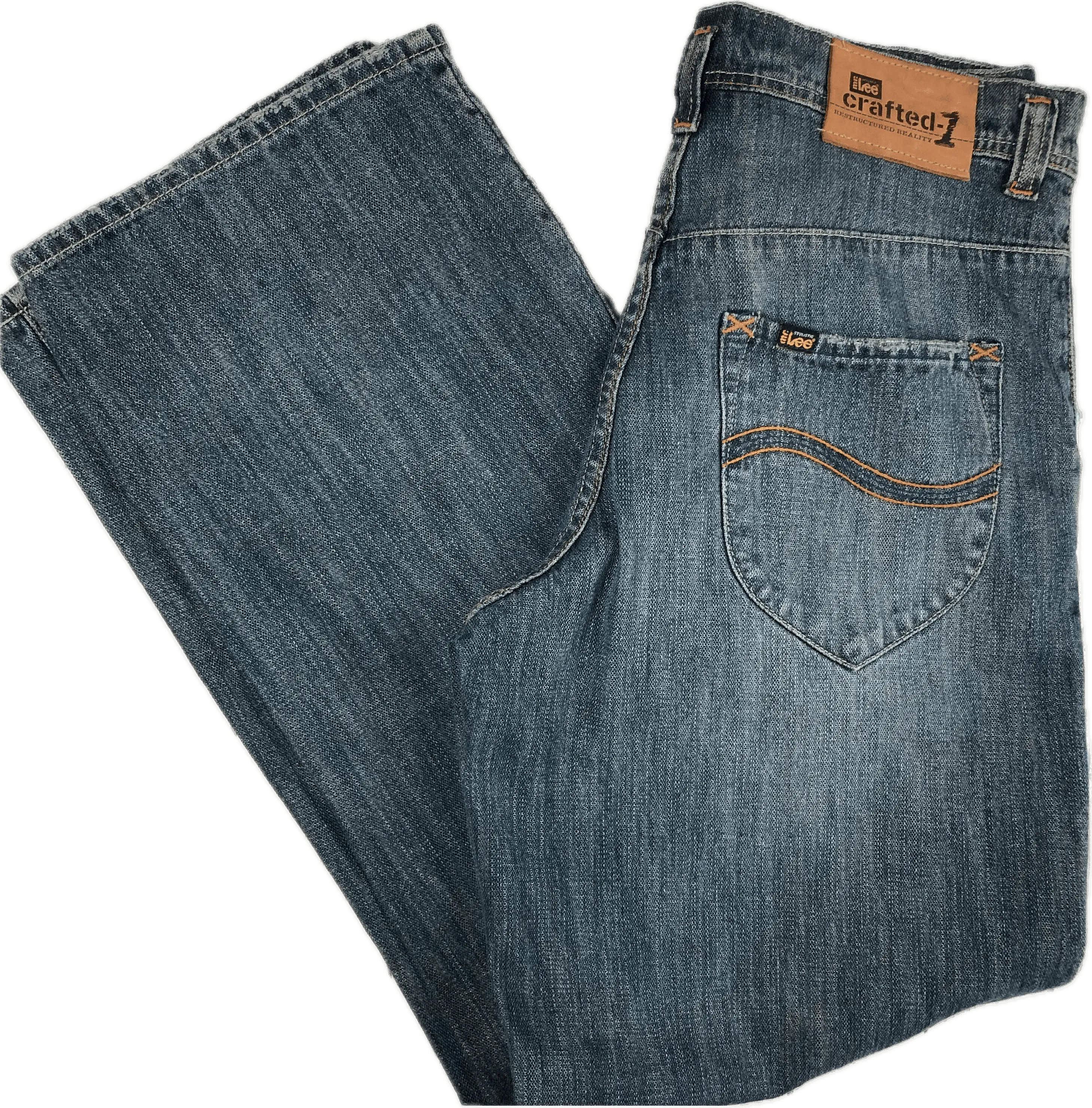 Mr. Lee Crafted 1 Easy Fit Blue Denim Jeans - Size 31
