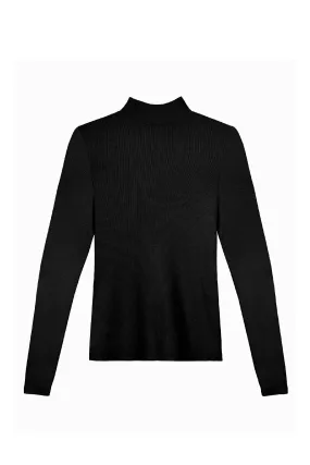 MYLES PRICE LS Mockneck MiniRib Tee