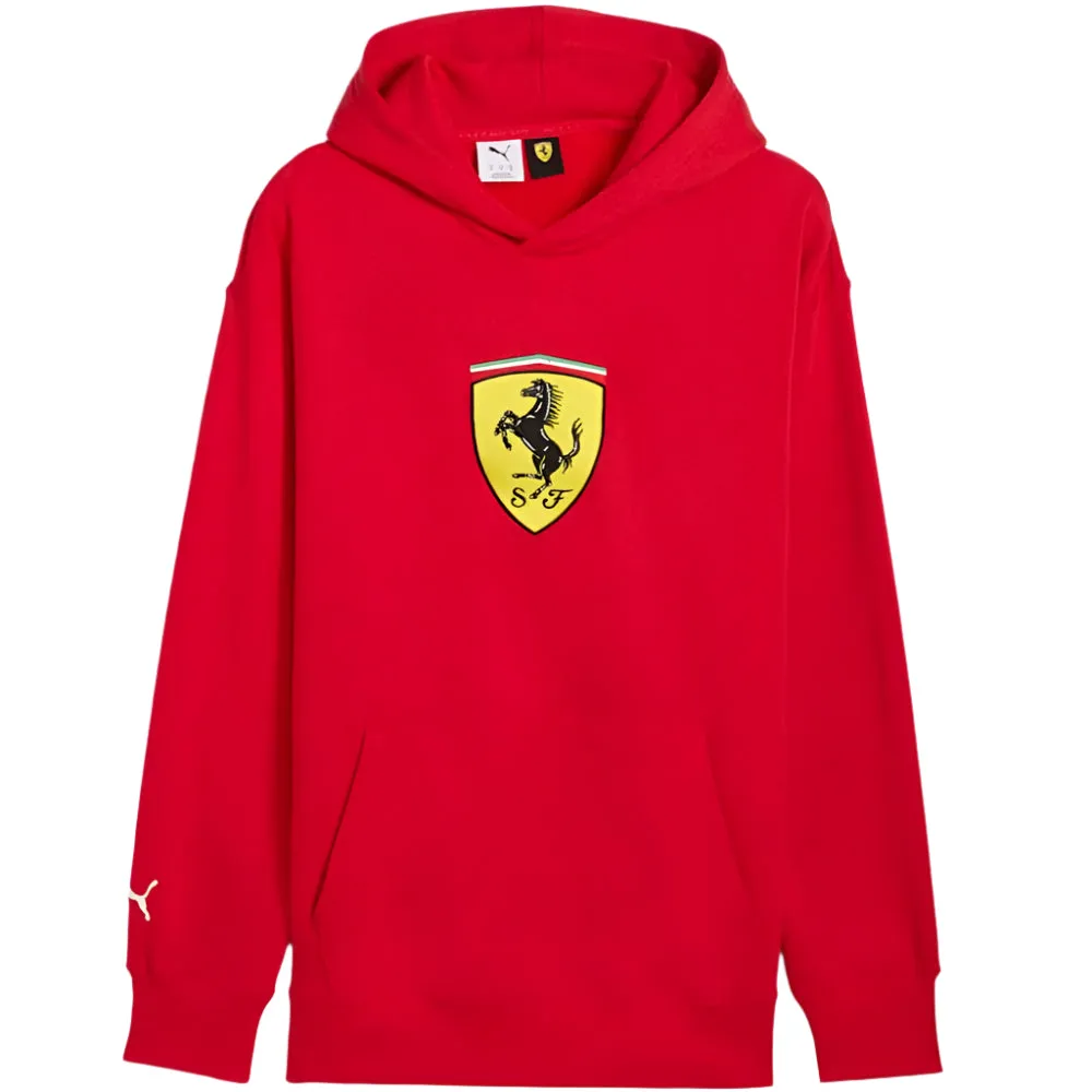 PUMA Scuderia Ferrari Race Big Shield Men's Hoodie - Rosso Corsa