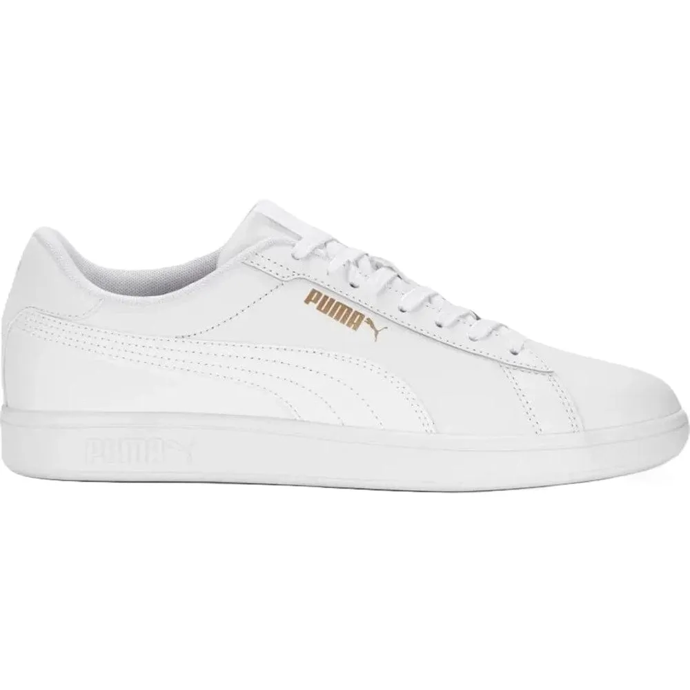 PUMA Smash 3.0 L - White / White / Gold