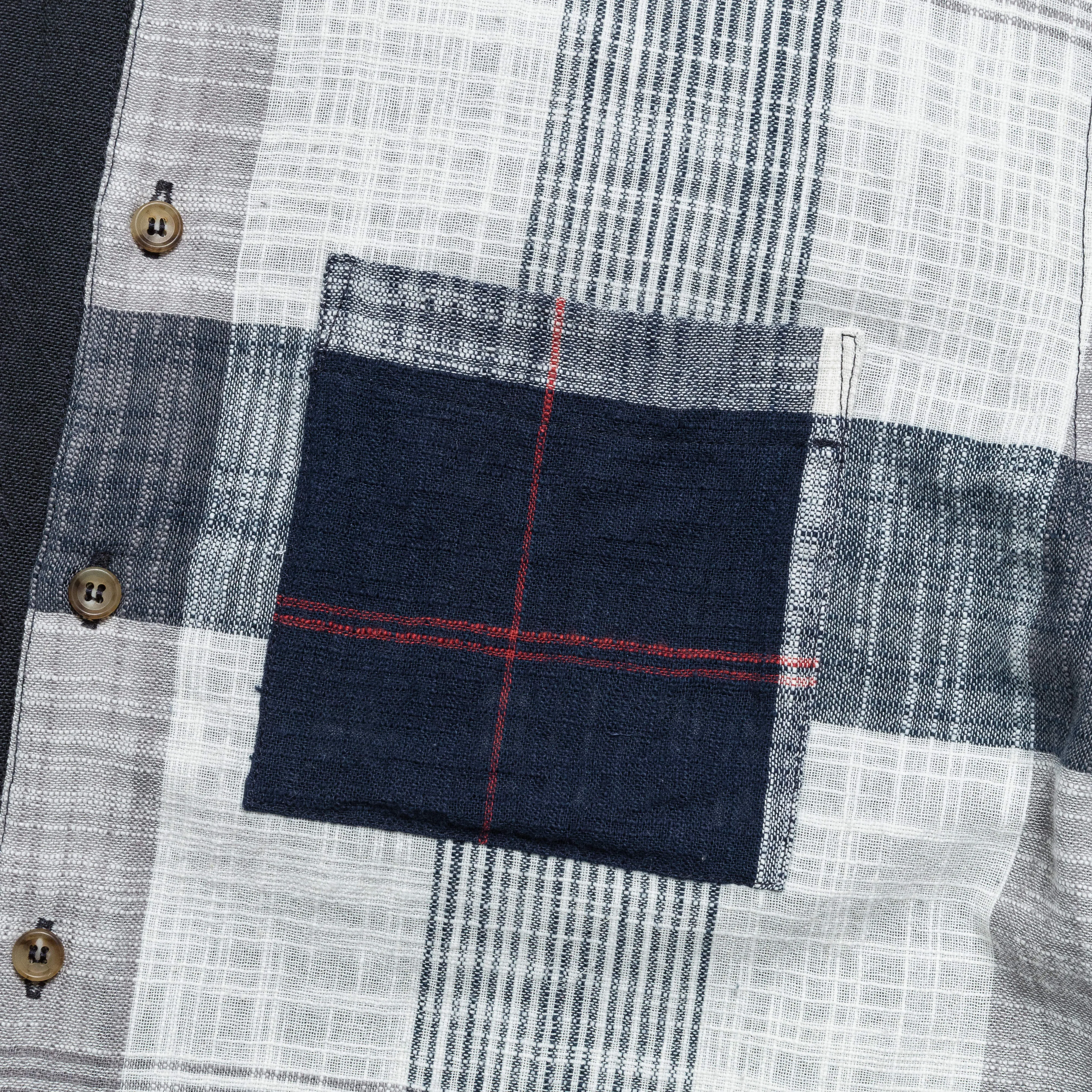 Relaxed Shirt - Navy/White