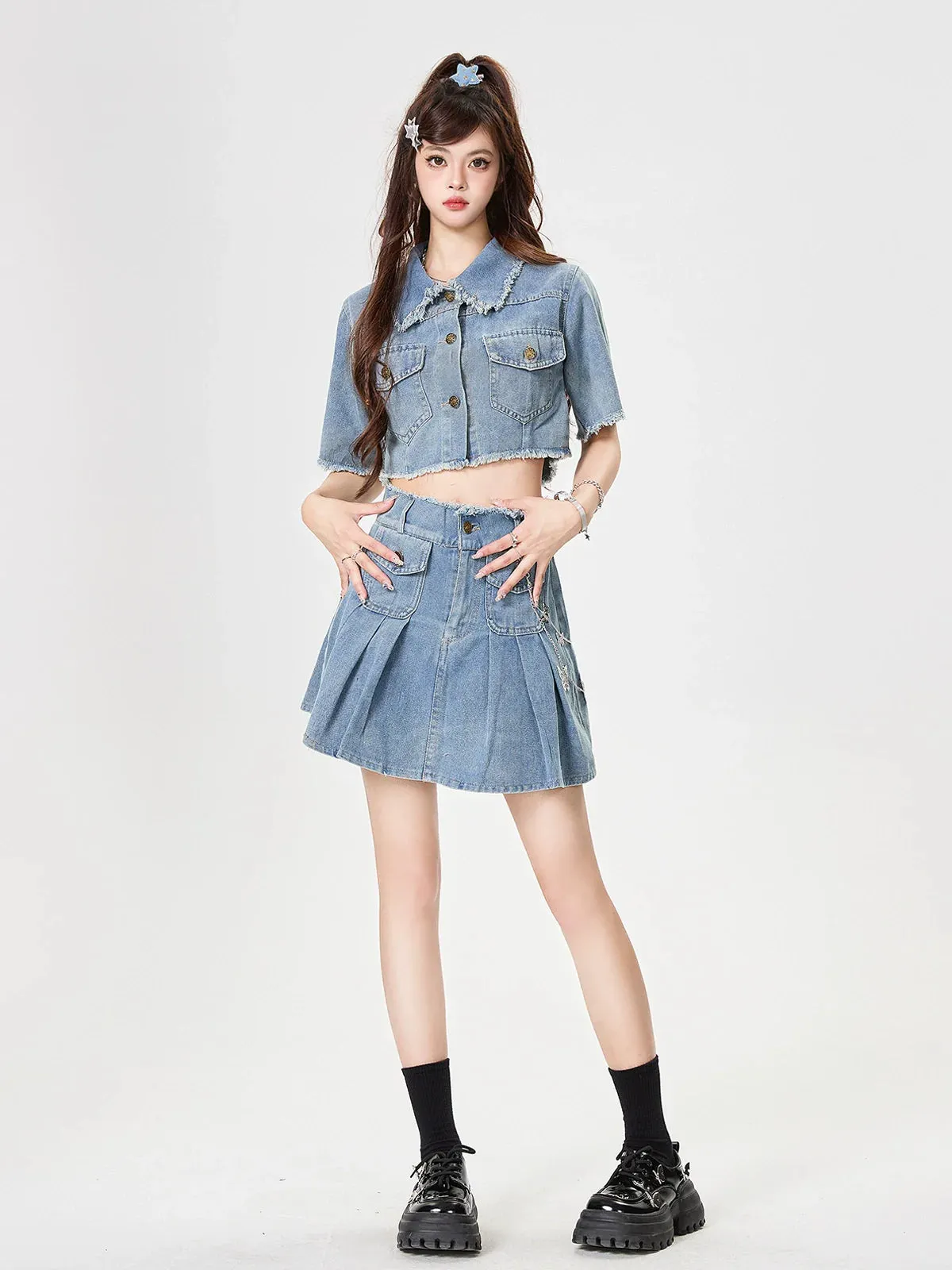 Retro Suit Denim American