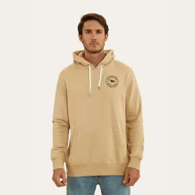 RINGERS WESTERN SIGNATURE BULL MENS PULLOVER HOODIE - DARK SAND/ESPRESSO