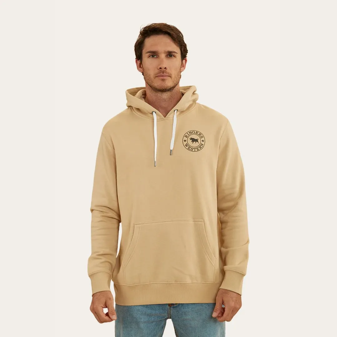 RINGERS WESTERN SIGNATURE BULL MENS PULLOVER HOODIE - DARK SAND/ESPRESSO