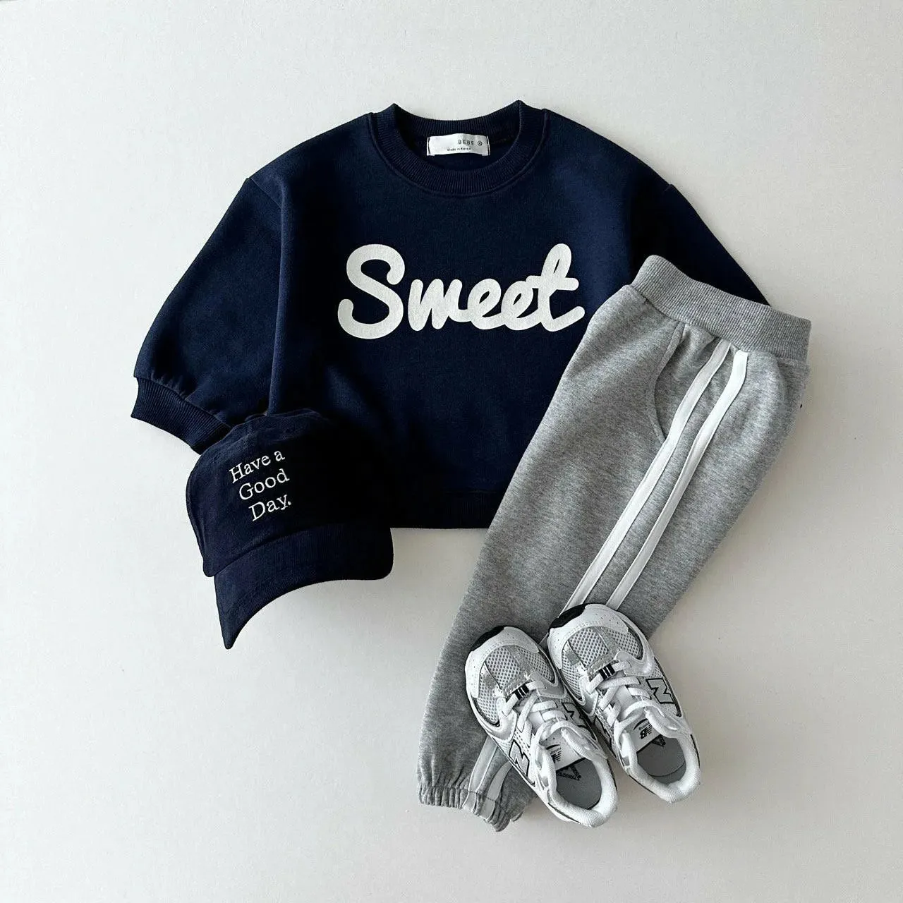 Striped Cozy Loose Sweat Pants