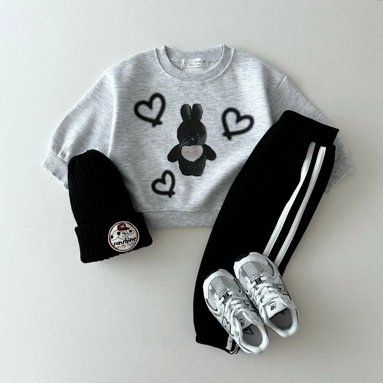 Striped Cozy Loose Sweat Pants