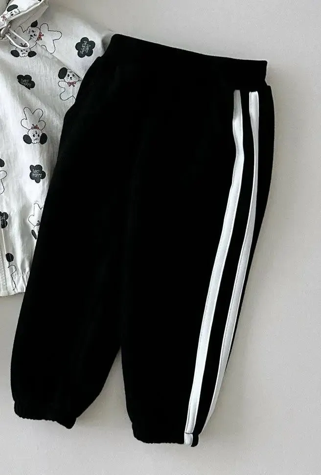 Striped Cozy Loose Sweat Pants