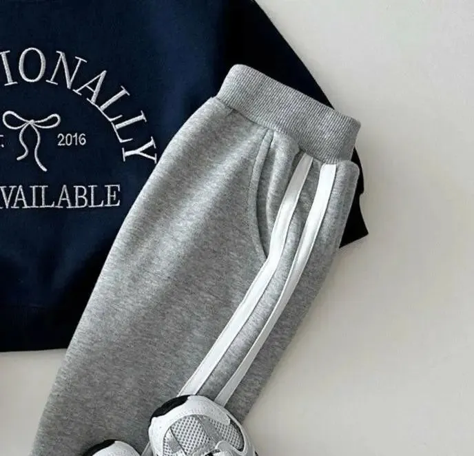 Striped Cozy Loose Sweat Pants