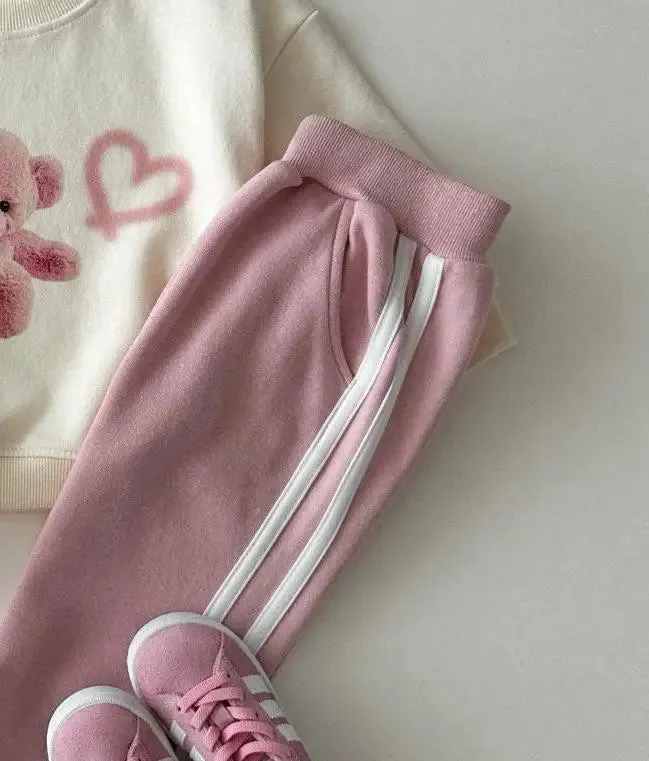 Striped Cozy Loose Sweat Pants