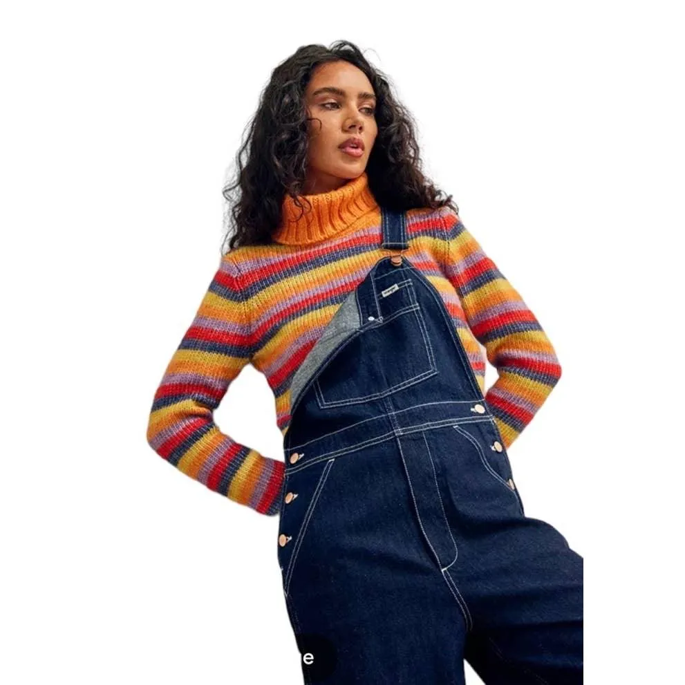 Urban Outfitters Wrangler Casey Jones Denim Dungarees Overalls Size M New
