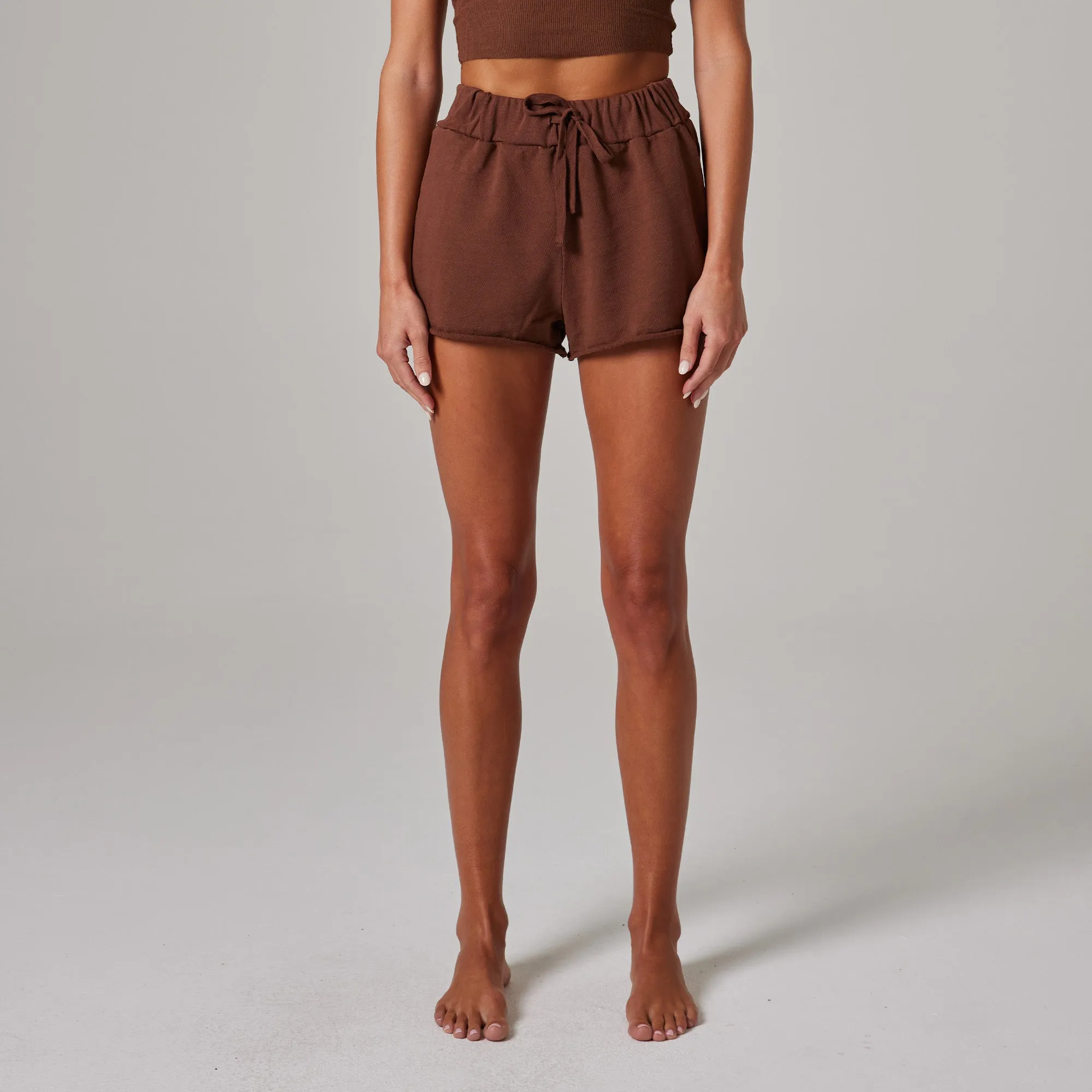 WOMENS RAW EDGE LIGHTWEIGHT SHORTS
