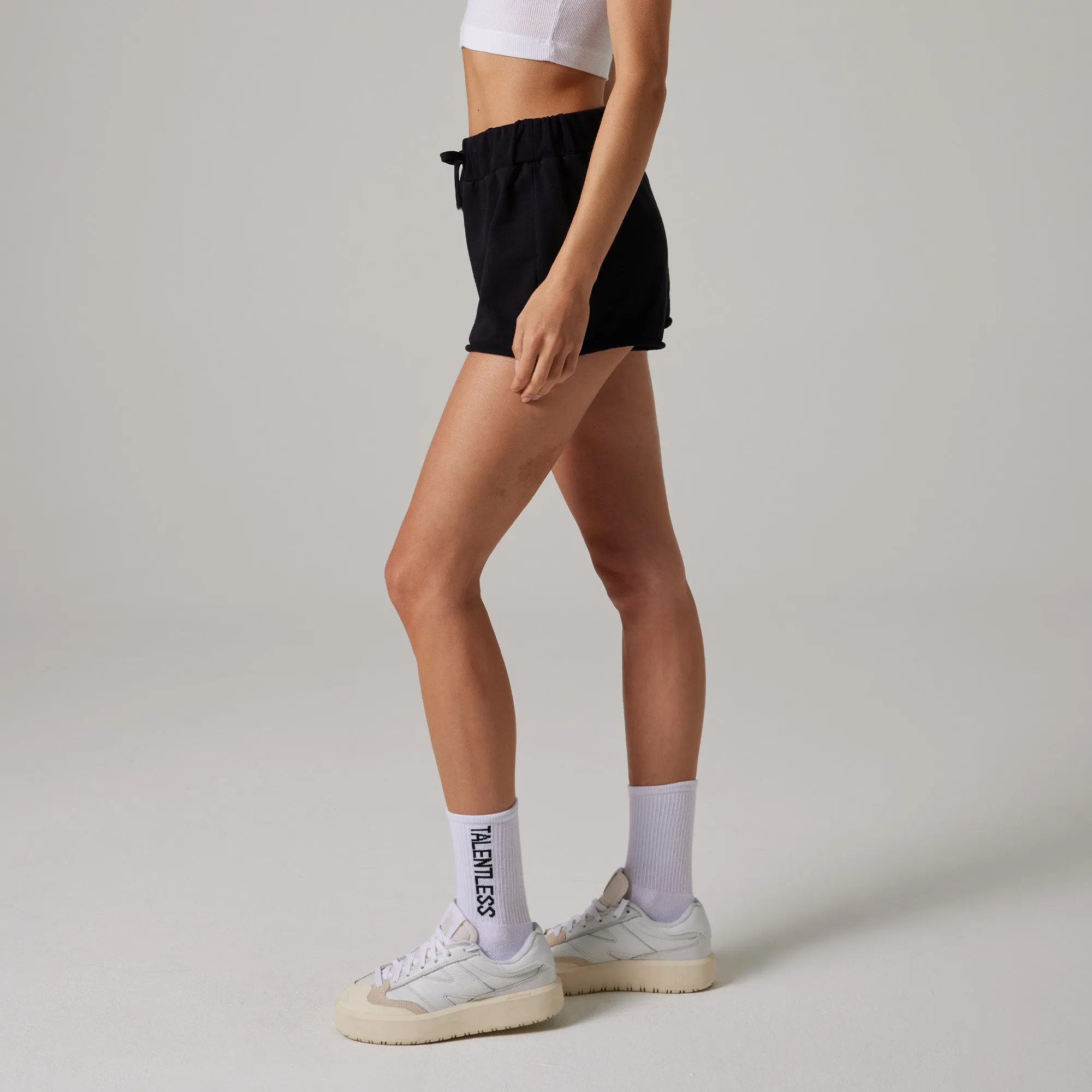 WOMENS RAW EDGE LIGHTWEIGHT SHORTS
