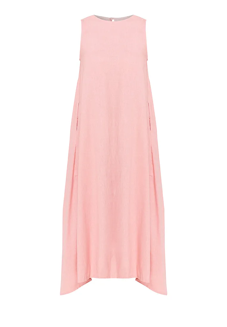 Yvonne Sleeveless A-Line Cotton Maxi Dress